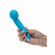 Turbo G Rechargeable Silicone Vibrator Blue 6" Silicone