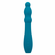 Turbo Glide Ripple Rechargeable Silicone Massager  Blue 8" Silicone