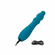 Turbo Glide Ripple Rechargeable Silicone Massager  Blue 8" Silicone