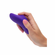 Turbo Glide Teaser Rechargeable Silicone Massager Purple 4.2" Silicone