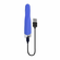 Twisted Temptation Rechargeable Silicone Vibrator Blue 4.7" Silicone