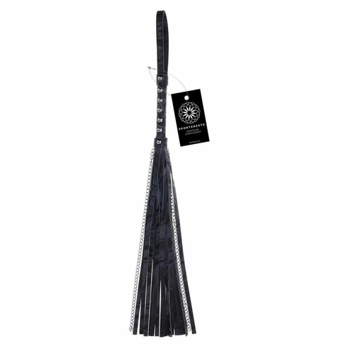 Velvet Noir Chain Flogger Black 23" PU