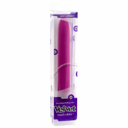 Velvet Touch Vibrator Purple 6" TPE/TPR/ABS