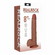 Vibrating and Rotating Cock Brown 8" PVC