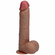 Vibrating and Thrusting Cock Brown 8" PVC