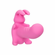 Vibrating Bunny Dreams Rechargeable Silicone Vibrator with Clitoral Stimulator Pink 1.7" Silicone