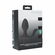 Vibrating & Rotating Silicone Rechargeable Anal Plug with Ball Stimulator Black 4" Silicone