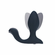 Vibrating & Rotating Silicone Rechargeable Anal Plug with Ball Stimulator Black 4" Silicone