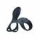 Vibrating Silicone Cock & Ball Ring Ring Black One Size Silicone