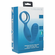 Vibrating Silicone Rechargeable Prostate Stimulator with Cock & Ball Ring Teal 5.3" Silicone