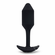 Vibrating Snug Plug 2 Rechargeable Silicone Anal Plug Black 4.7" Silicone