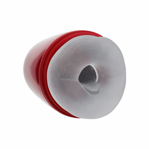 Vibrobator 10 Function Rechargeable Masturbator Metallic Red 6.5" TPE/TPR/ABS