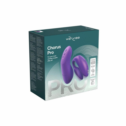 We-Vibe Chorus Rechargeable Silicone Couples Vibrator with Remote Control 4.1" Cosmic Purple