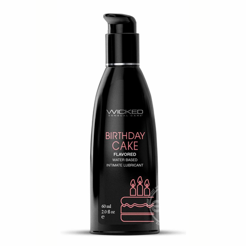Wicked Aqua Flavored Lube 2 oz Birthday Cake Water