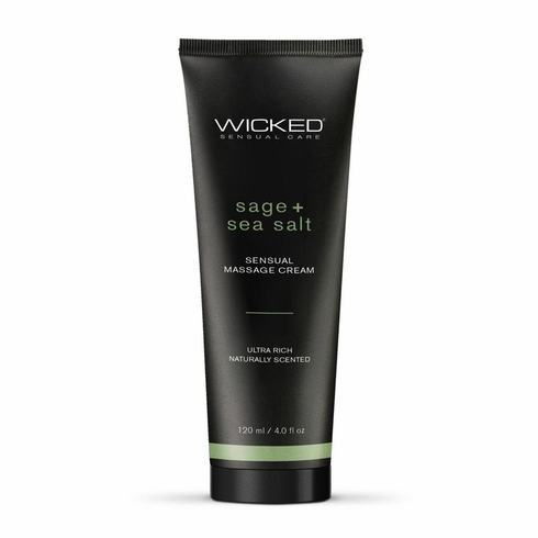 Wicked Sensual Massage Cream 4 oz Sage/Sea Salt