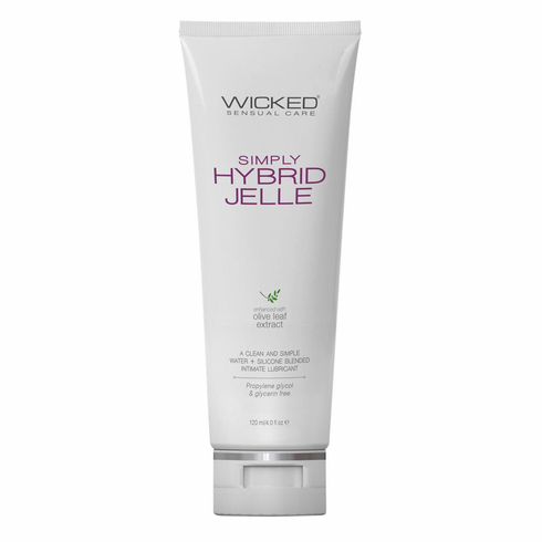 Wicked Simply Hybrid Jelle Lubricant 4 oz Hybrid