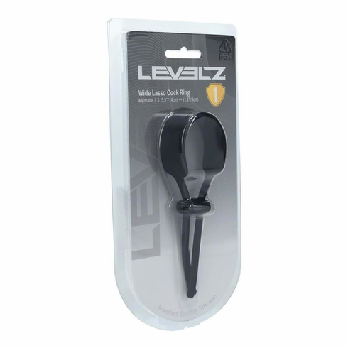 Wide Adjustable Silicone Lasso Black One Size