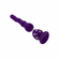 Wiggle It Rechargeable Silicone Wiggling Shaft Purple 8.4" Silicone