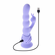 Wiggly Bunny Rechargeable Silicone Rabbit Vibrator Purple 5.25" Silicone