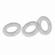 Willy Rings 3-Pack Cock Rings Clear One Size TPE/TPR/ABS