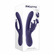 Wings of Frenzy Rechargeable Silicone Multi Vibrator with Clitoral Stimulator - Purple