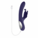 Wings of Frenzy Rechargeable Silicone Multi Vibrator with Clitoral Stimulator - Purple
