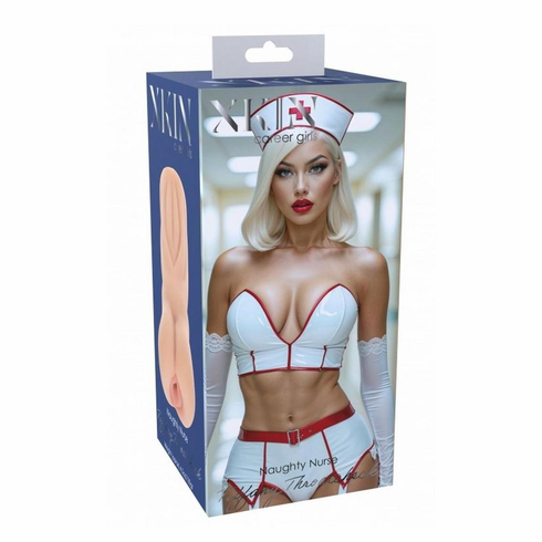 XKIN Career Girls Masturbator Tiffany Throatcheck PE/TPR/ABS Beige 4.3"