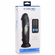 Zeus Vibrating & E-Stim Rechargeable Silicone Dildo with Remote Black 7.9" Silicone Remote