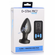 Zeus Vibrating & E-Stim Silicone Rechargeable Anal Plug with Remote Black 7.9" Silicone Remote