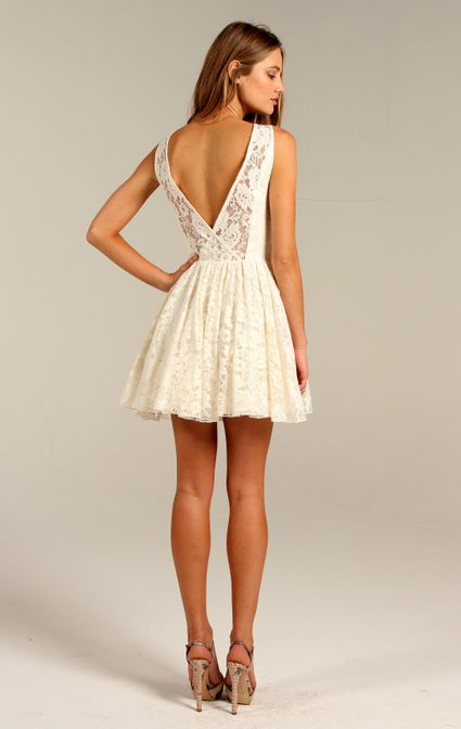 Lace Mini Dress by <I>Flavio Castellani</I>