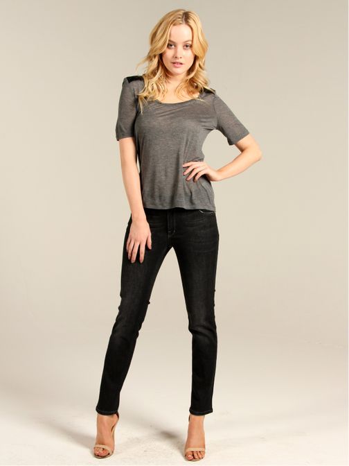 Leather Panel Tee by <I>Victoria Beckham</I>