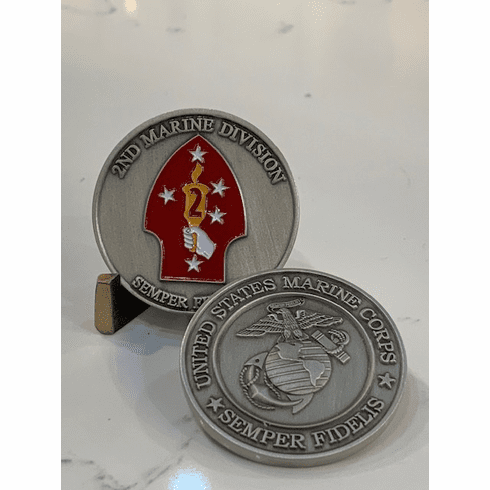 2nd Marine Division Silver Coin