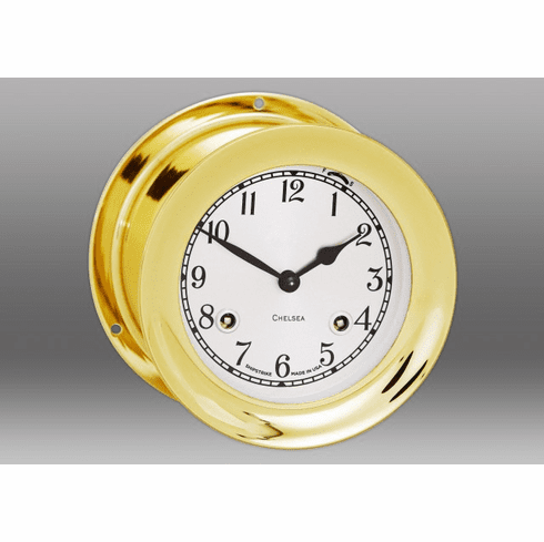 4 1/2 inch SHIPSTRIKE CLOCK IN BRASS