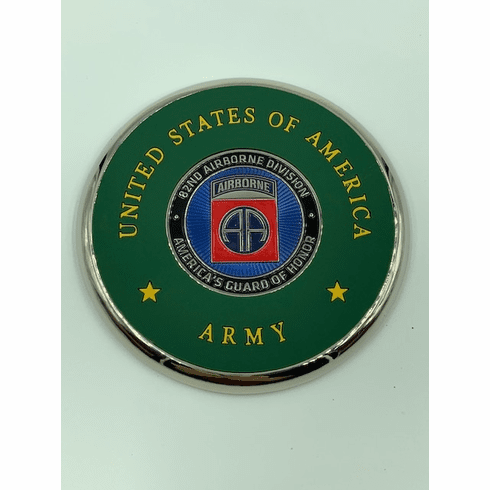 82nd Airborne Coin Coaster