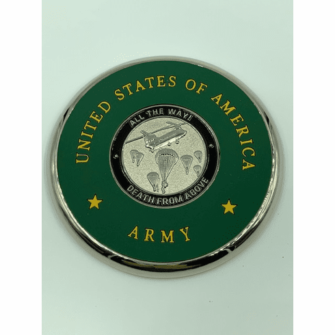 82nd Airborne "All the way!" Coin Coaster