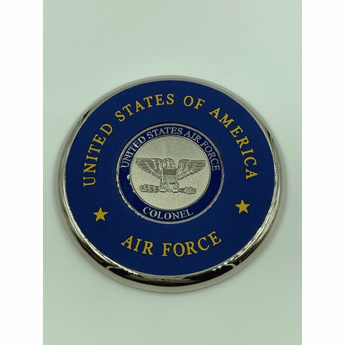 AF Colonel Coin Coaster