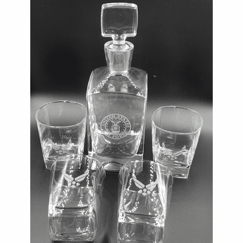 AF Decanter with 4 Glasses