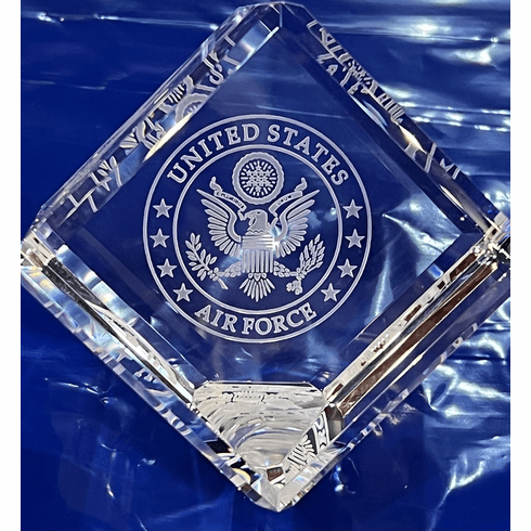Air Force Crystal Cube