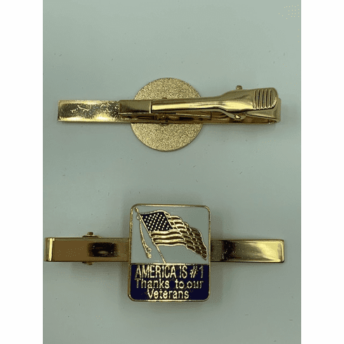 America Is #1 Thanks To Our Veterans Tie Bar
