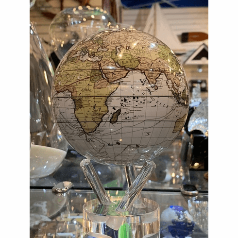 ANTIQUE TERRESTRIAL WHITE MOVA GLOBE