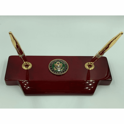 Army Emblem Coin Pen Set