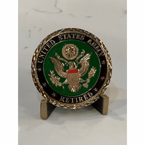 Army Retired - Served with Pride Coin