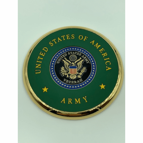 Army Veteran Coin Coaster