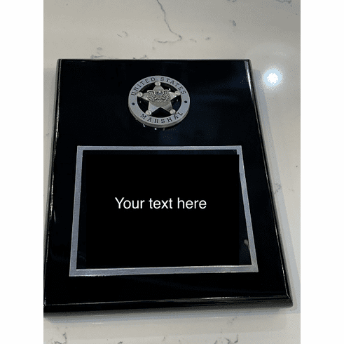 Black Piano Finish Plaque