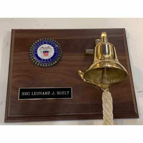 Brass Bell Plaque with Engraving