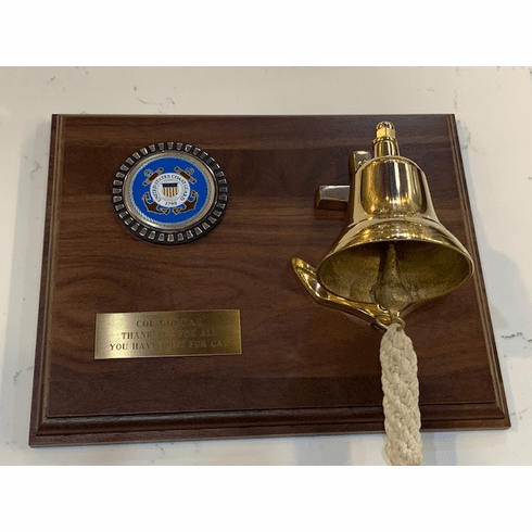 Brass Bell Plaque with Engraving