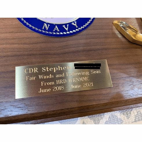 Brass Plate with Engraving