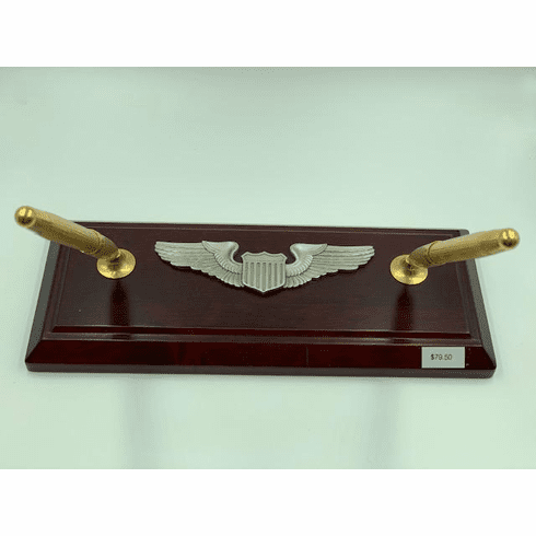 Cherry Wood AF Pilot Wing Pen Set