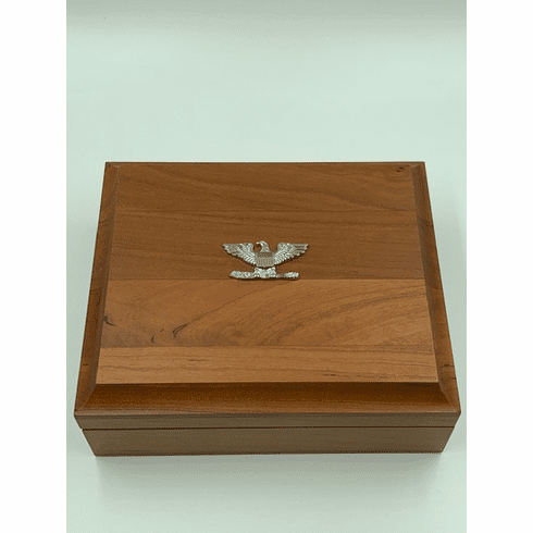 Cherry Wood Box with O-6 Eagle