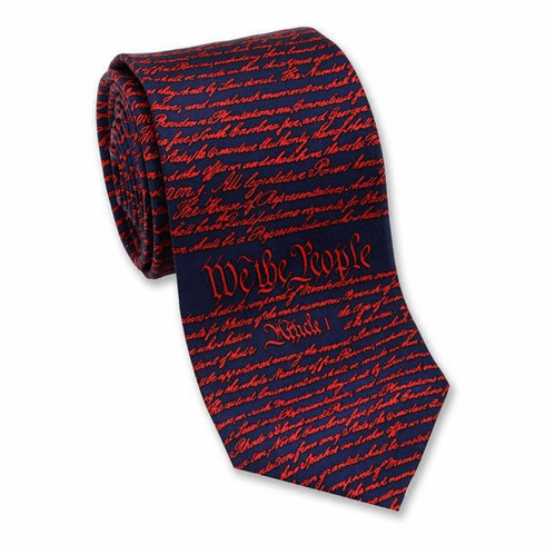 CONSTITUTION NECKTIE RED/BLACK